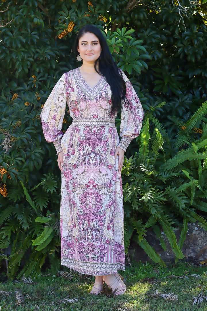 Moroccan Pink Maxi Dress