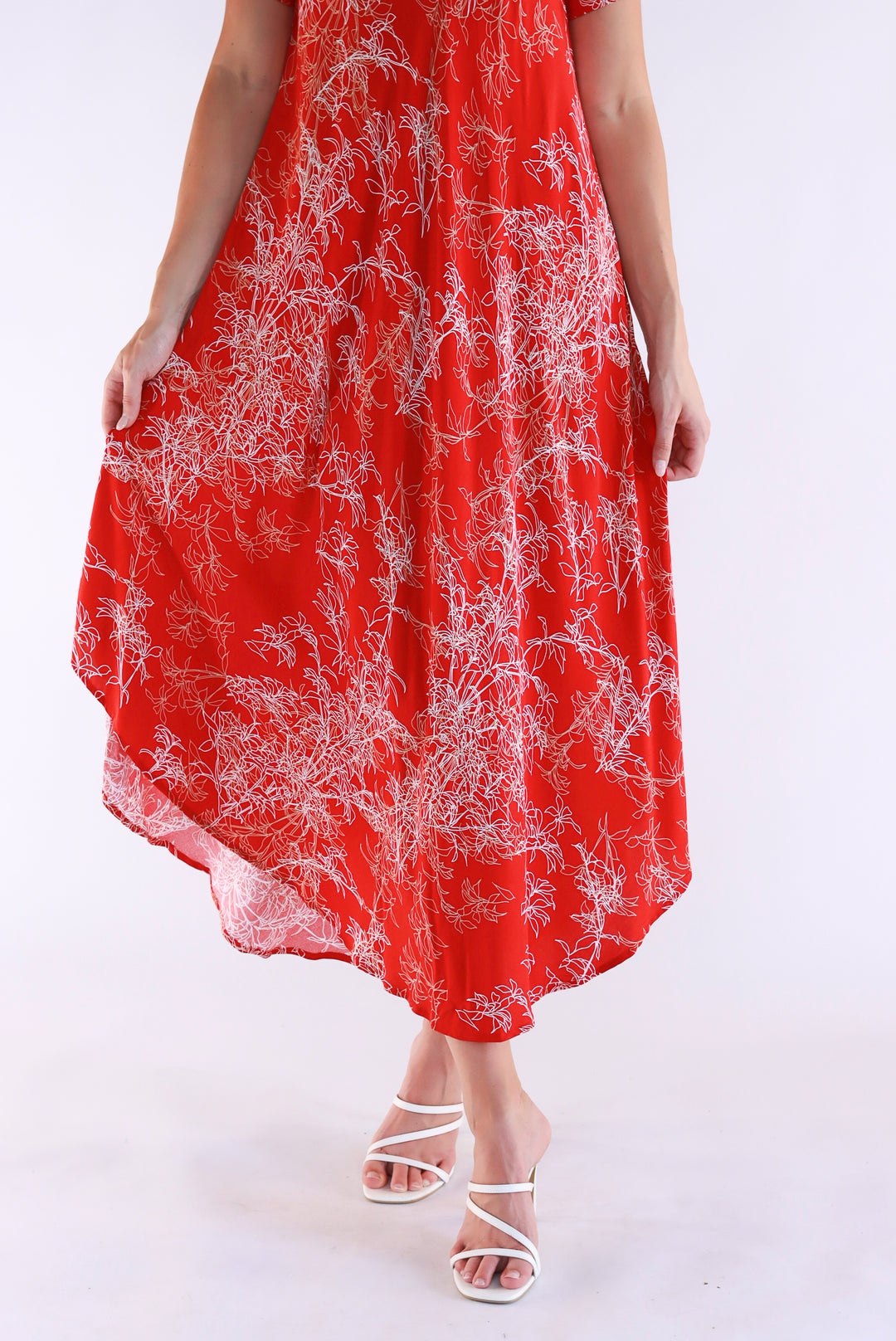 In the Festive Spirit Red Maxi Dress