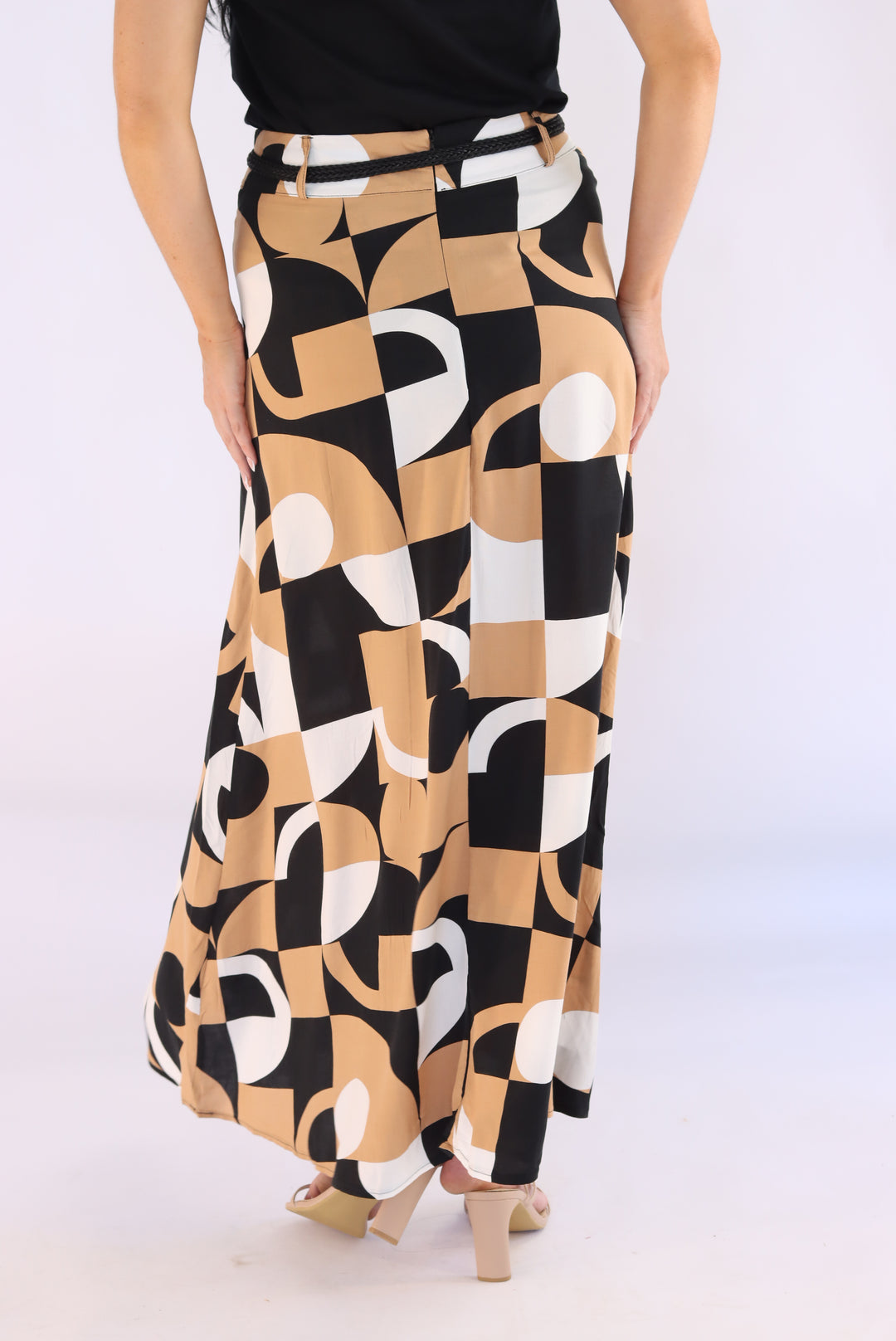 Urban Mosaic A-Line Maxi Skirt