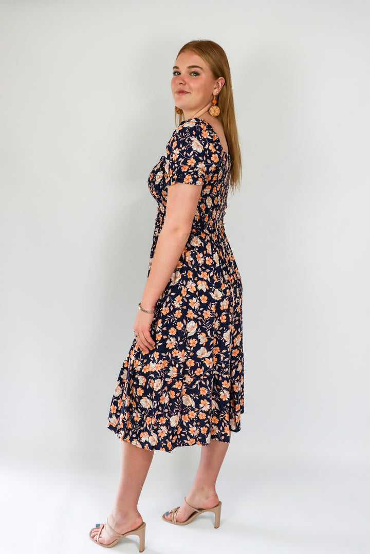 Floral print dress